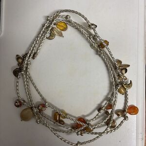 Braided Leather 78" Wrap Necklace Bracelet Anklet‎ Protection Charms